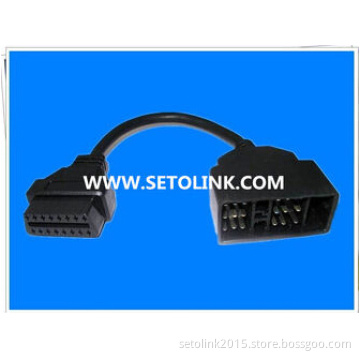 PLASTIC AUTO 22 PIN TO 16 PIN OBDII CABLE